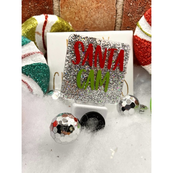 Santa Cam Night Light with Silver Glitter Back - Picture 3 of 6